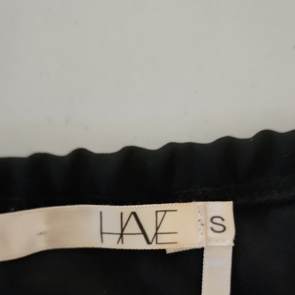 Black Asymmetrical Tiered Camisole With Gold Piece In Front - Picture 2 of 5